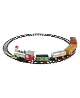 Northlight Battery Operated Lighted and Animated Christmas Express Train Set with Sound