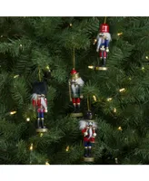 Northlight Assorted Classic Nutcracker Ornaments, Set of 4