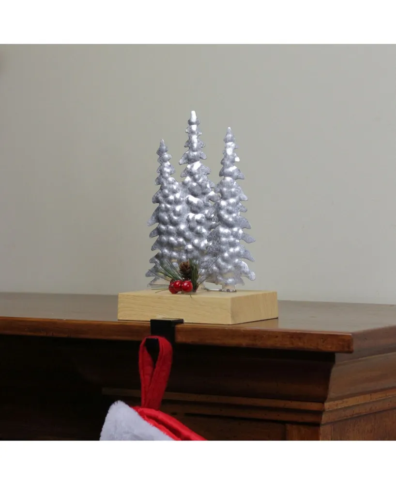 Northlight Wooden Christmas Trees Stocking Holder