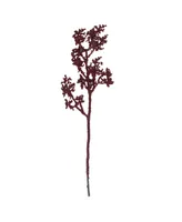 Northlight Burgundy Beaded Artificial Christmas Spray