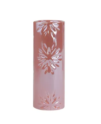 Northlight Tall Faux Pearl Snowflake Christmas Candle Holder