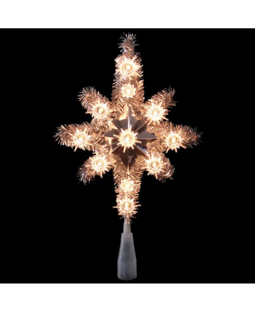 Northlight Lighted Tinsel Star Of Bethlehem Christmas Tree Topper