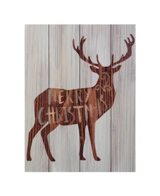 Northlight Reindeer "Merry Christmas" Lighted Wall Plaque