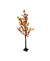 Northlight 6' Pre-Lit Led Brown Maple Artificial Christmas Tree- Clear Lights