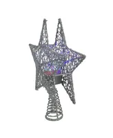 Northlight Lighted Star with Rotating Projector Christmas Tree Topper