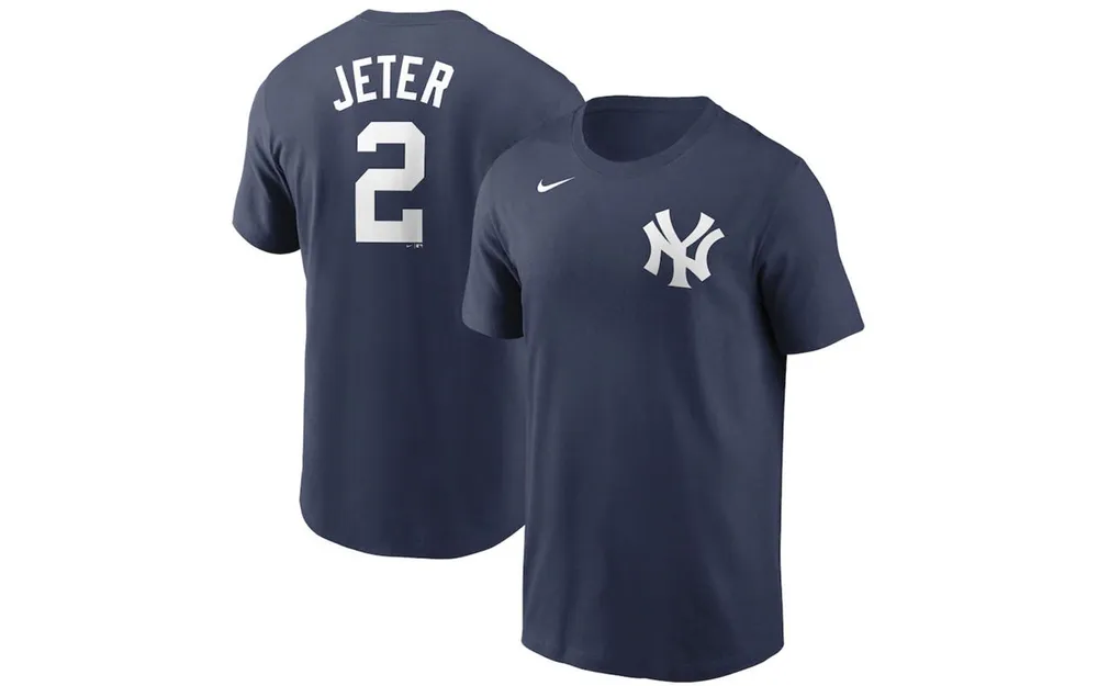 Men's Nike Derek Jeter Navy New York Yankees Name & Number T-Shirt