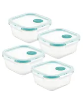 Lock n Lock Purely Better Vented 8-Pc. Glass Food Storage Containers, 17-Oz.