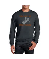 La Pop Art Men's Word This Aint My First Rodeo Crewneck Sweatshirt