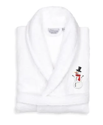 Linum Home Embroidered Terry Bath Robe Collection