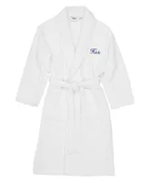 Linum Home 100% Turkish Cotton Personalized Terry Bath Robe - Gray - Macy's