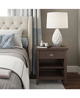 Simpli Home Artisan Solid Wood Bedside Table