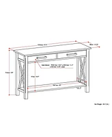 Simpli Home Kitchener Solid Wood Console Sofa Table