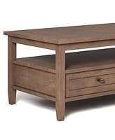 Simpli Home Warm Shaker Solid Wood Coffee Table