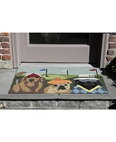 Liora Manne' Frontporch Putts and Mutts Multi 2' x 3' Outdoor Area Rug