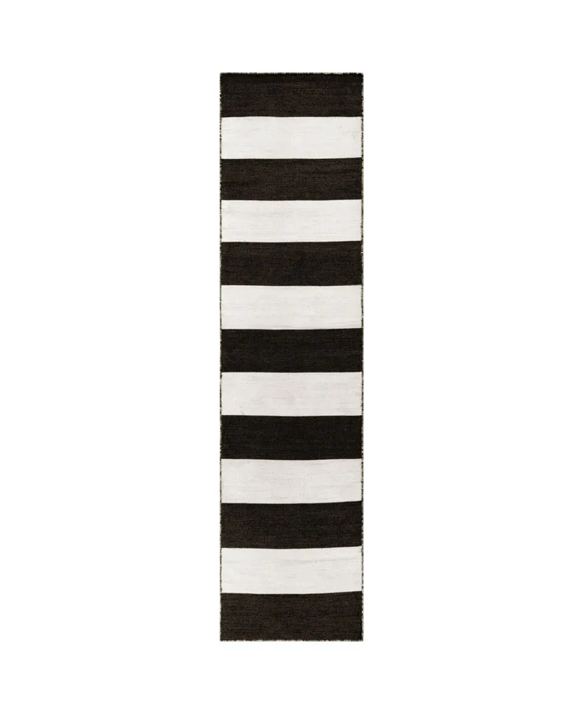 Liora Manne' Sorrento Rugby Stripe 2' x 8' Runner Rug