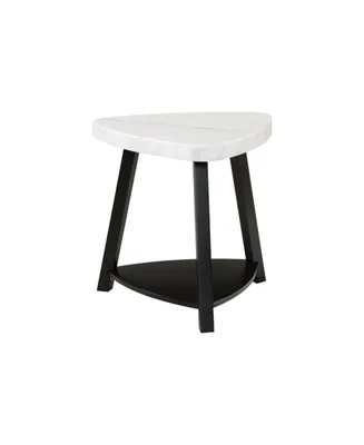 Picket House Furnishings Lena Marble Top End Table