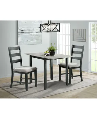 Picket House Furnishings Tuttle 3 Piece Drop Leaf Dining Set