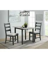 Picket House Furnishings Tuttle 3 Piece Drop Leaf Dining Set