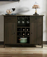 Furniture of America Corrinna 6-Bottle Wine Cabinet