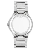 Movado Women's Swiss Se Diamond (1/5 ct. t.w.) Gold-Tone Pvd & Stainless Steel Bracelet Watch 32mm