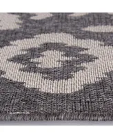 Portland Textiles Palermo Tusk Gray 5'3" x 7'7" Outdoor Area Rug