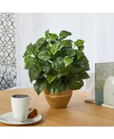 Nearly Natural Pothos Artificial Plant in Ceramic Planter