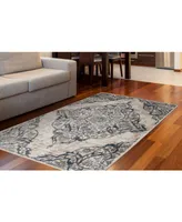 Portland Textiles Corfu Benedetta Bone 5' x 7'6" Area Rug