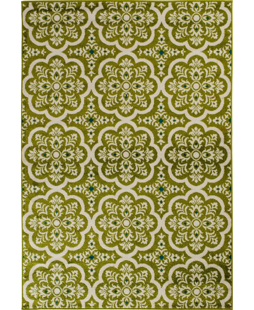 Portland Textiles Tropicana Contoy 5' x 7'3" Outdoor Area Rug