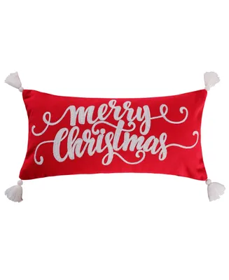 Levtex Christmas Road Trip Gingham Decorative Pillow