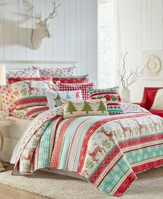 Levtex Let It Snow Festive Christmas -Pc. Quilt Set