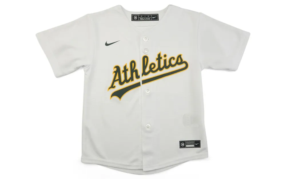 Nike Big Boys and Girls Oakland Athletics Official Blank Jersey