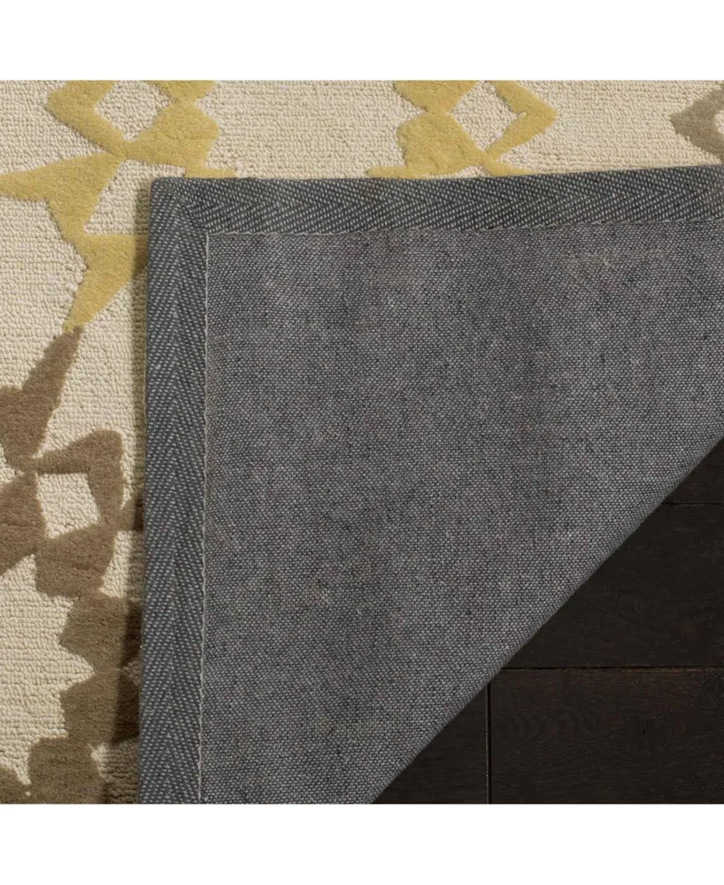 Martha Stewart Collection Quilt MSR1843A Creme 7'9" x 9'9" Area Rug