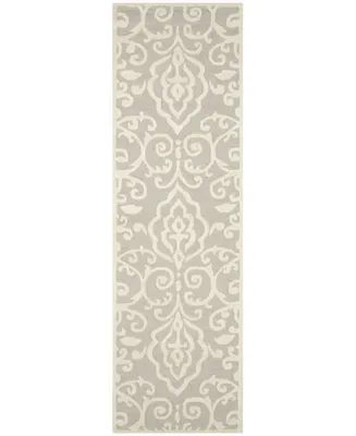 Martha Stewart Collection Marais MSR4324A Bone 2'3" x 8' Runner Rug