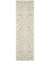 Martha Stewart Collection Marais MSR4324A Bone 2'3" x 8' Runner Rug