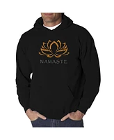 La Pop Art Men's Word Hooded Sweatshirt - Namaste