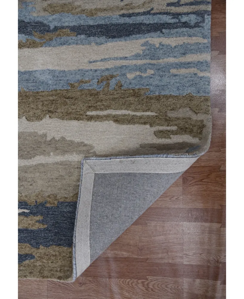 Amer Rugs Abstract Abs-5 Aquamarine 2' x 3' Area Rug