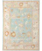 Amer Rugs Bohemian Bhm-3 Aqua and Beige 7'9" x 9'9" Outdoor Area Rug