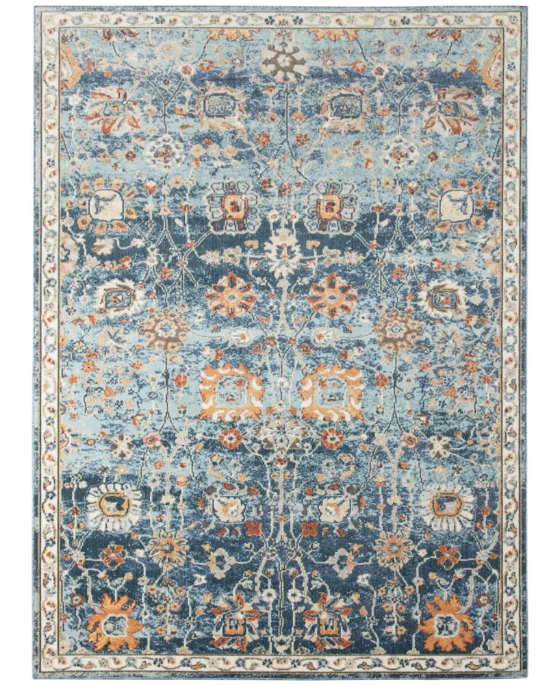 Amer Rugs Bohemian Bhm-5 Navy 7'9" x 9'9" Outdoor Area Rug