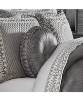 J Queen New York Houston Tufted Decorative Pillow, 15" Round