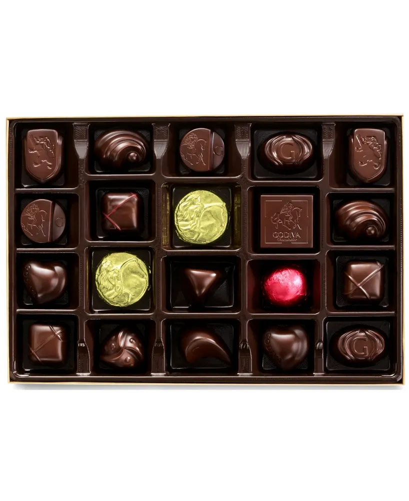 Godiva Assorted Dark Chocolate Gift Box, 22 Piece