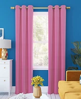 Sun Zero Harper Bright Vibes 100% Blackout Grommet Curtain Panel, 40" x 84"