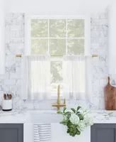 Archaeo Slub Textured Cafe Curtain Pair, 56" x 24"
