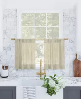 Archaeo Slub Textured Cafe Curtain Pair, 56" x 24"