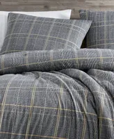 Kenneth Cole New York Sussex Brushed Cotton Flannel Duvet Cover Set, King