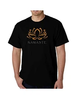 La Pop Art Men's Namaste Word T-Shirt