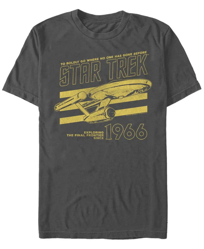 Fifth Sun Men's Star Trek the Original Series Old Yellow 1966 Short Sleeve T-shirt