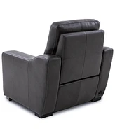 Gabrine Leather Power Recliner, Created for Macy's