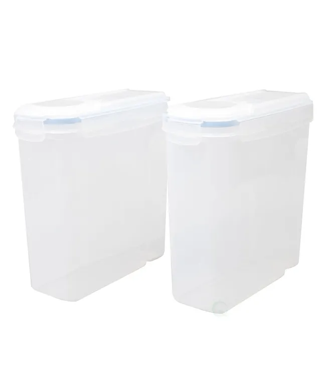 Basicwise Small BPA-Free Plastic Food Cereal Containers with