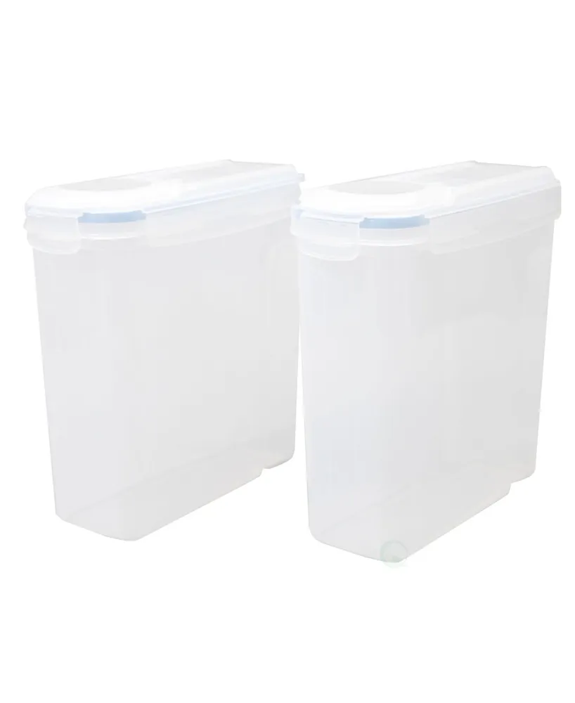 Vintiquewise Large Bpa-Free Plastic Food Cereal Containers, Airtight Spout Lid, Set of 2