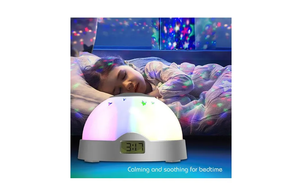 Tzumi Aura Led Compact Projection Nightlight Clock